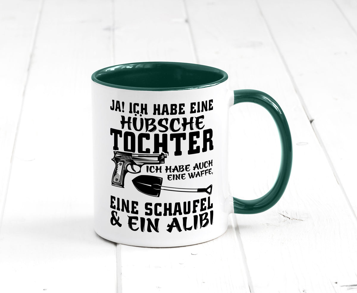 Hübsche Tochter Geschenk Familie Geschenkidee lustiger Spruch Tasse