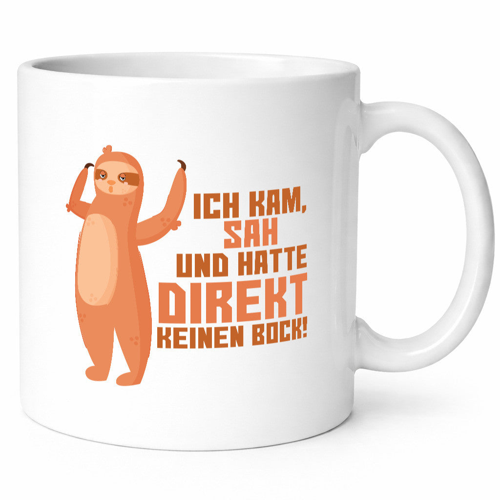 Keinen Bock | Faultier Faulpelz lustiger Comic Arbeit Spruch Geschenk Kollegen