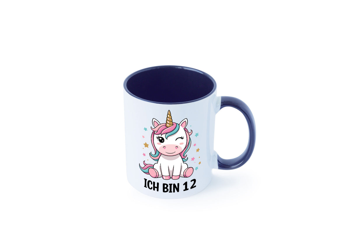 12. Geburtstag | 12 Jahre Einhorn Mädchen lustig Geschenkidee Geschenk Tasse