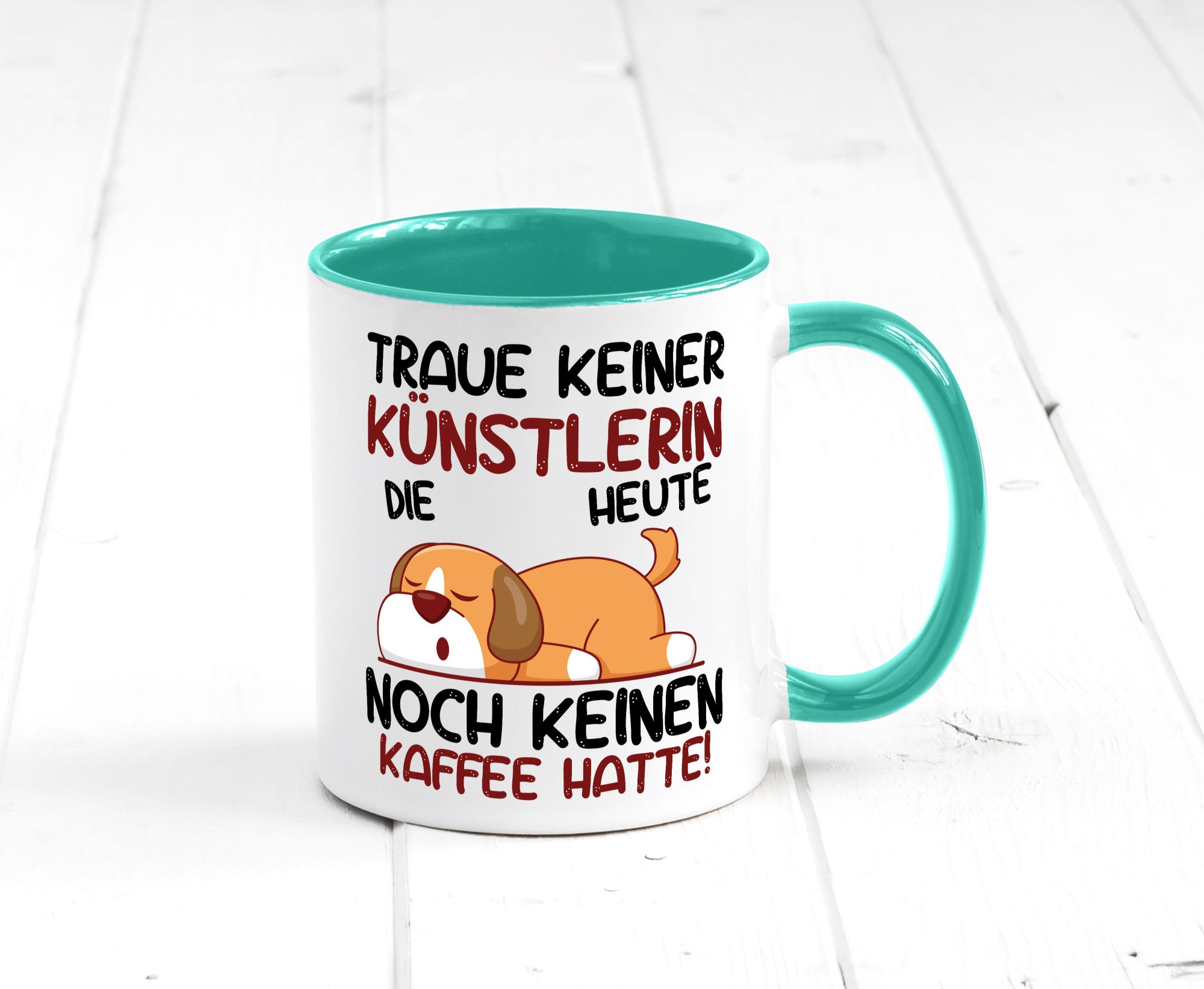 Traue keiner Künstlerin| Spruch lustig | Kunst lustiger Geschenk Humor