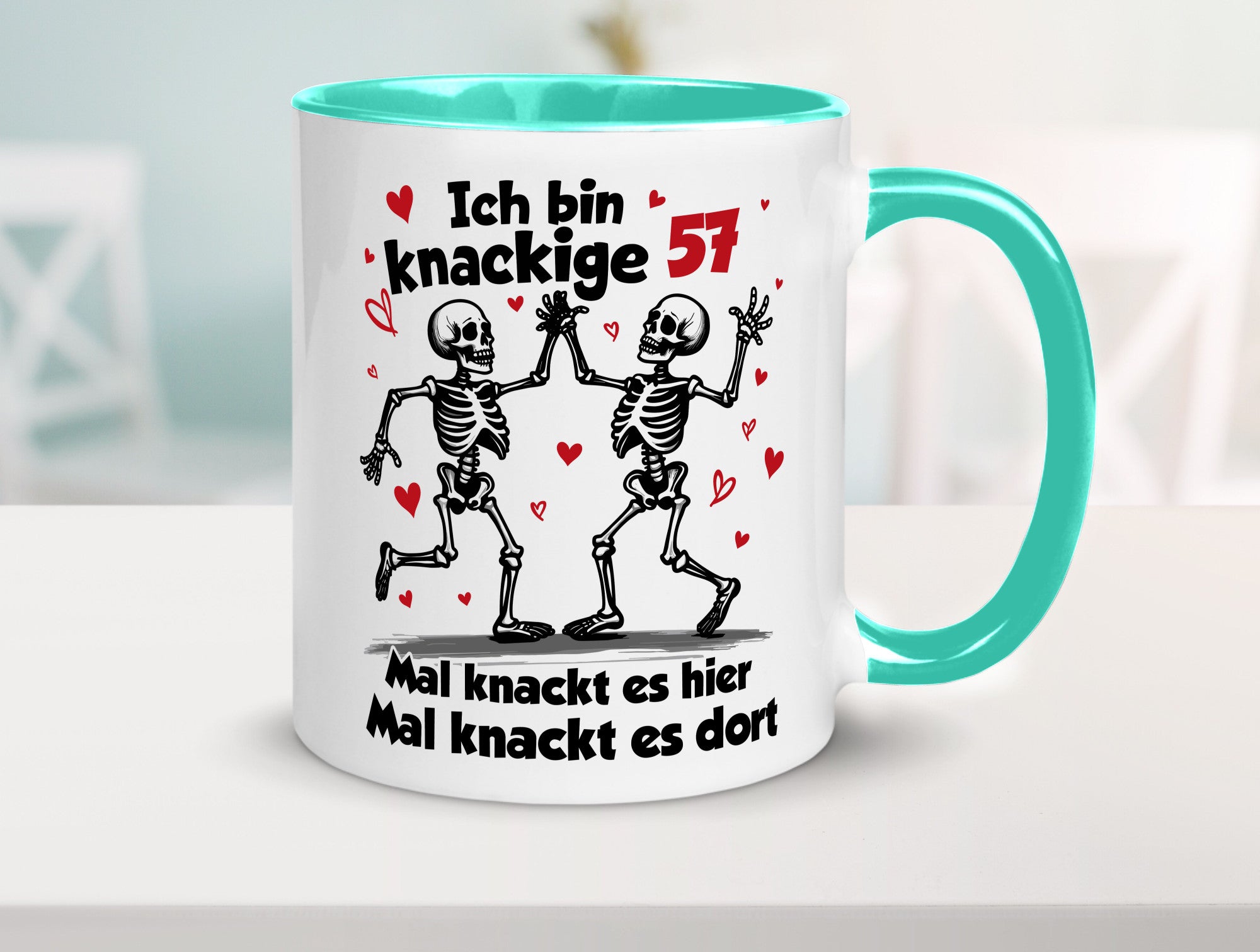 57. Geburtstag | Knackige 57 Ich bin alt lustig Geschenkidee Geschenk Tasse