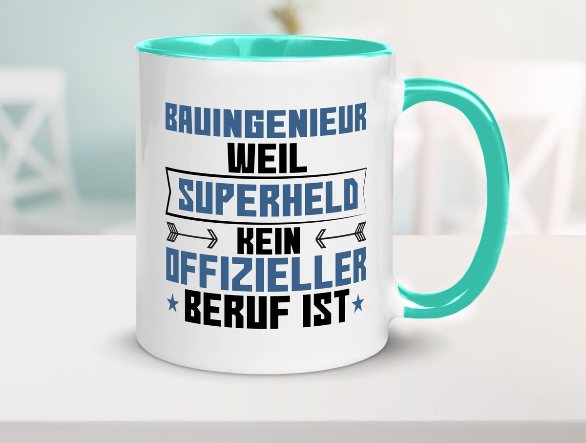 Superheld Bauingenieur | Ingenieur Humor Geschenkidee Tasse