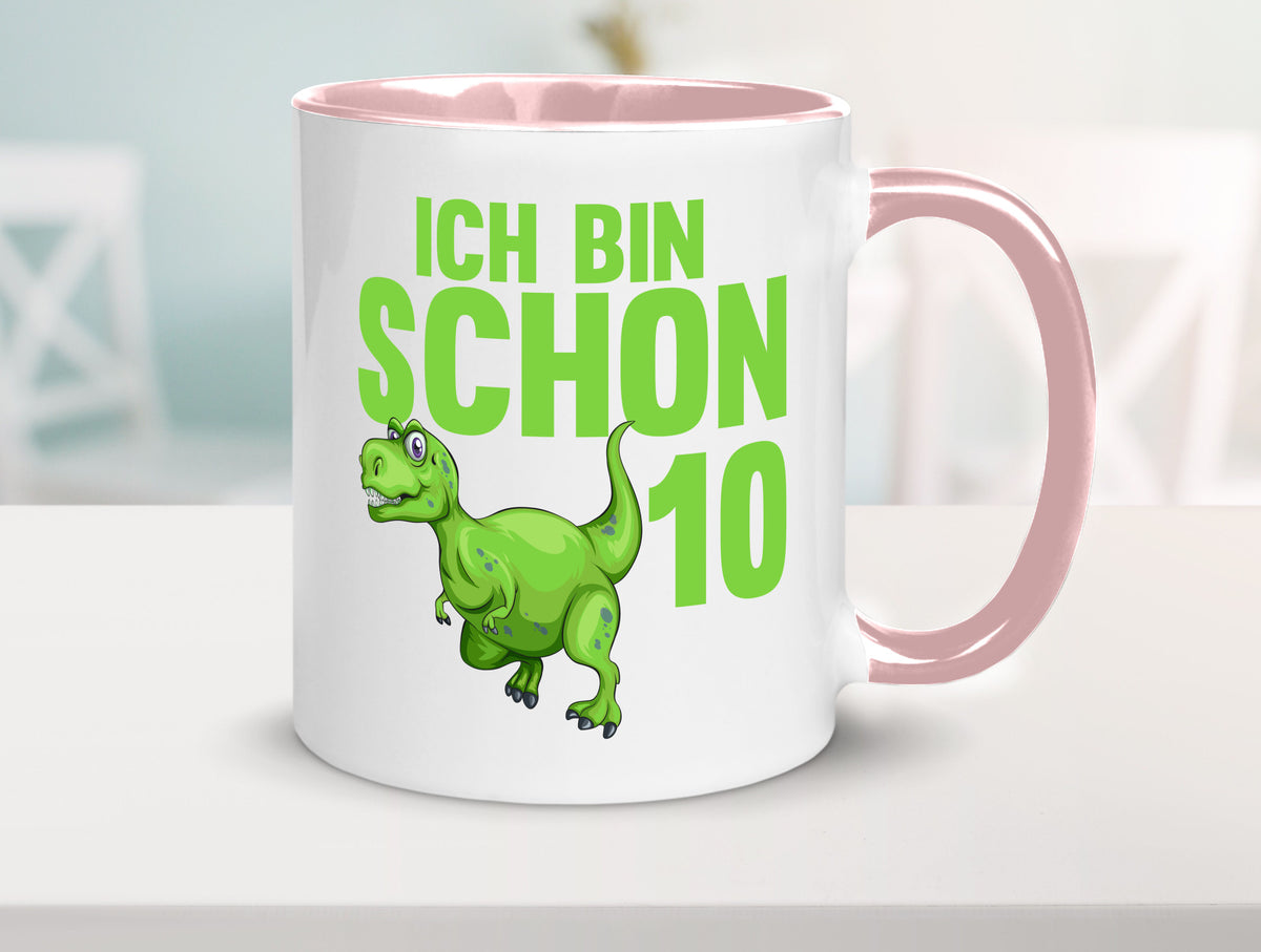 10. Geburtstag | 10 Jahre Dino Dinosaurier Geschenk Geschenkidee lustiger Tasse