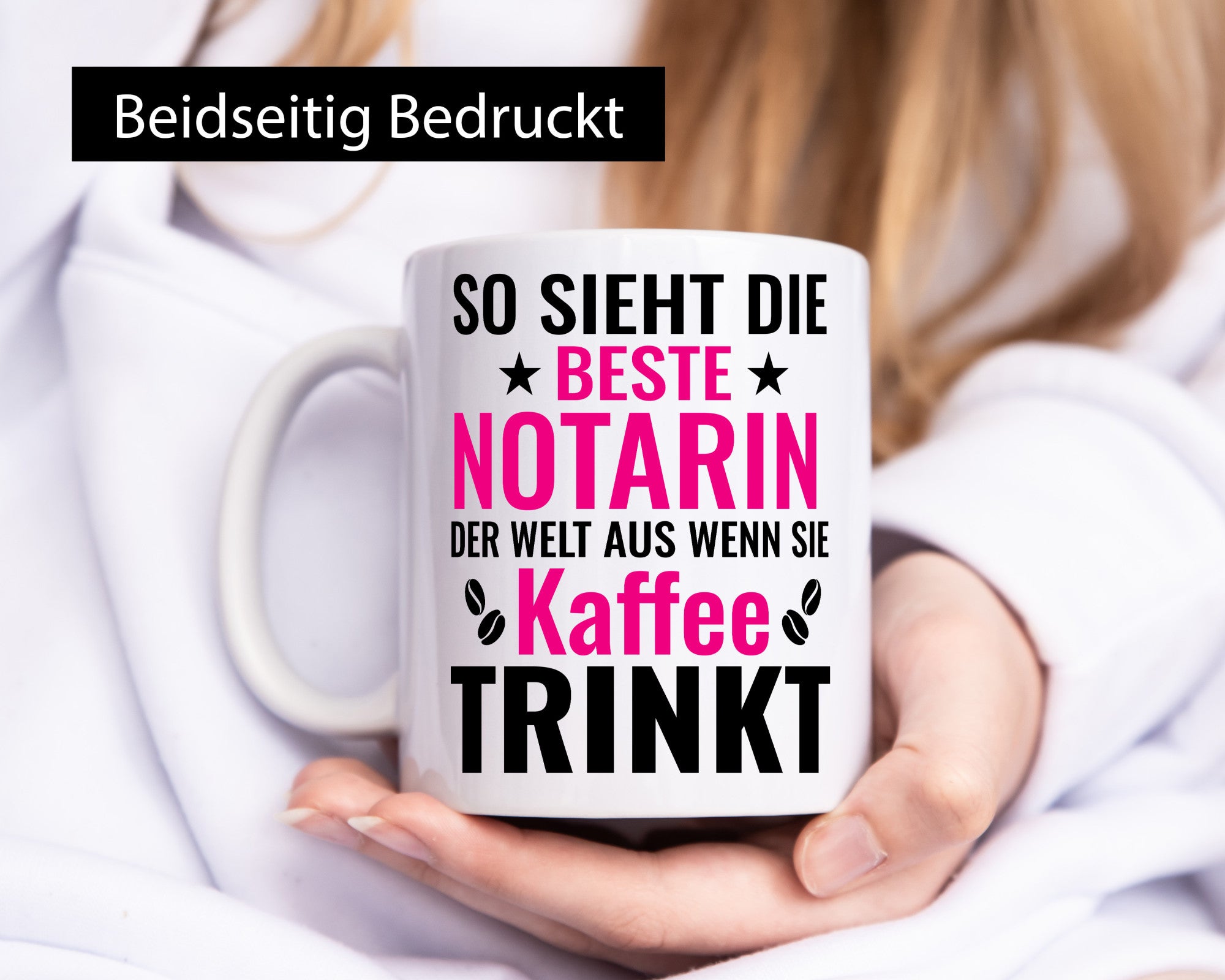 Kaffee trinkt: Notarin | Juristin lustig Humor Geschenkidee Geschenk Tasse