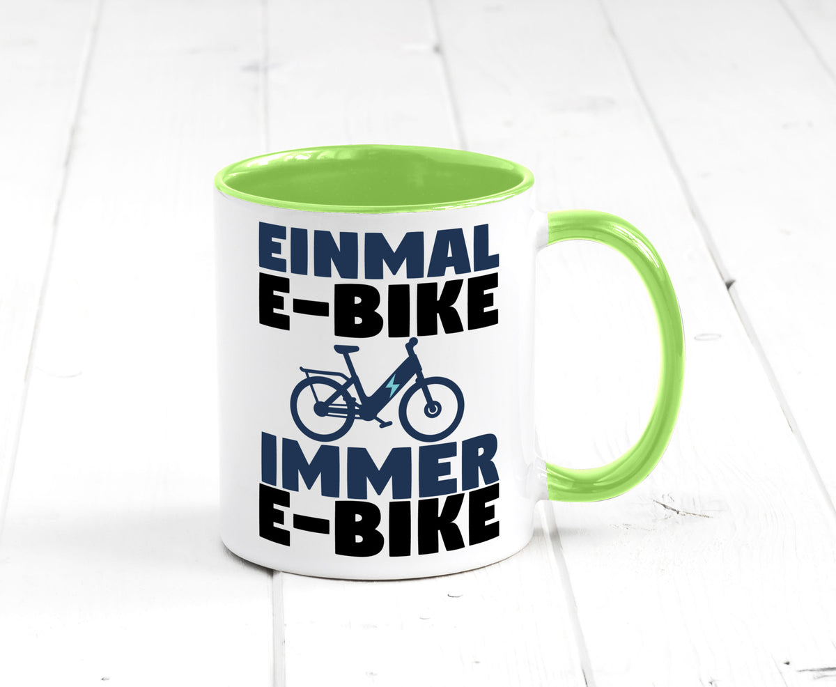 E-Bike Fahrer | Radfahrer Tasse Fahrrad Elektrorad lustiger Spruch Geschenk