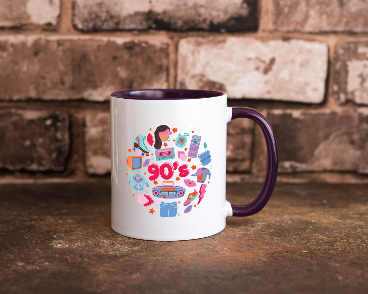 90er Jahre | Alte Zeit Nostalgie Humor Geschenkidee Tasse