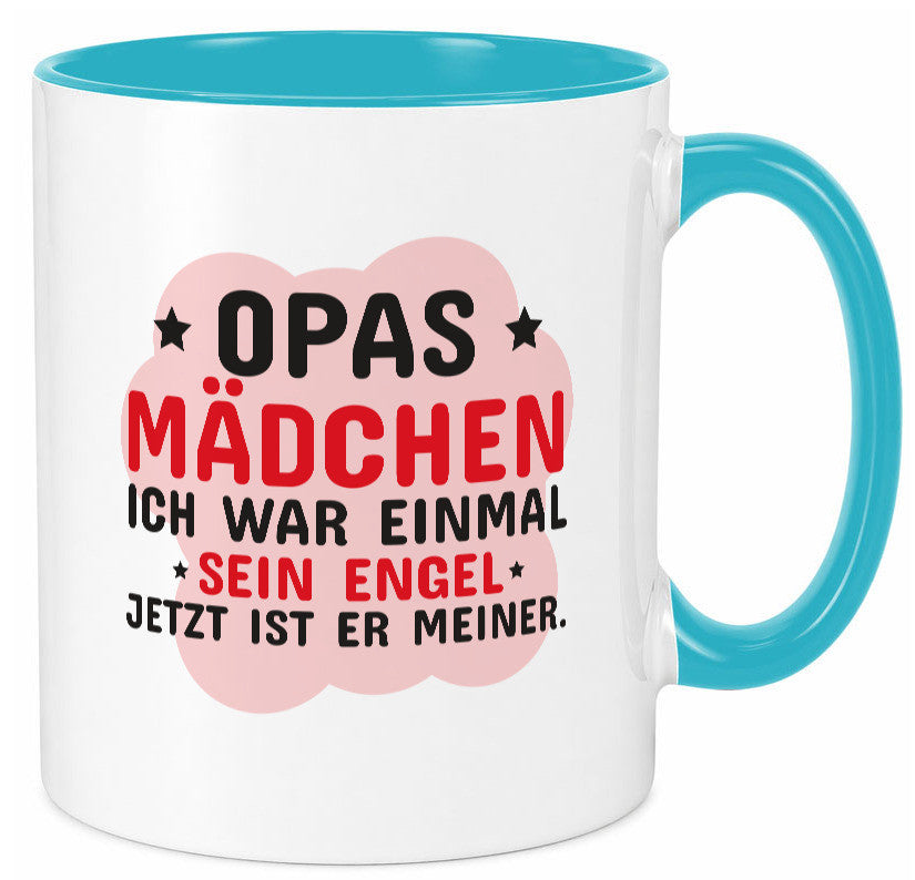 Opas Mädchen | Trauer Tasse Abschied Enkelin lustig Familie Geschenkidee