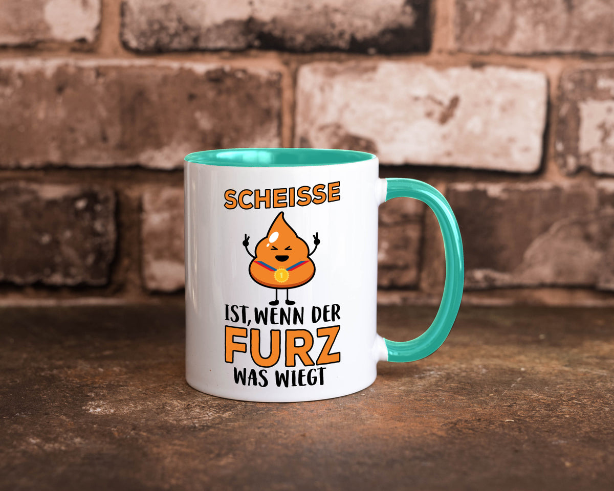 Scheisse ist lustiger Spruch Geschenk Humor Geschenkidee Tasse