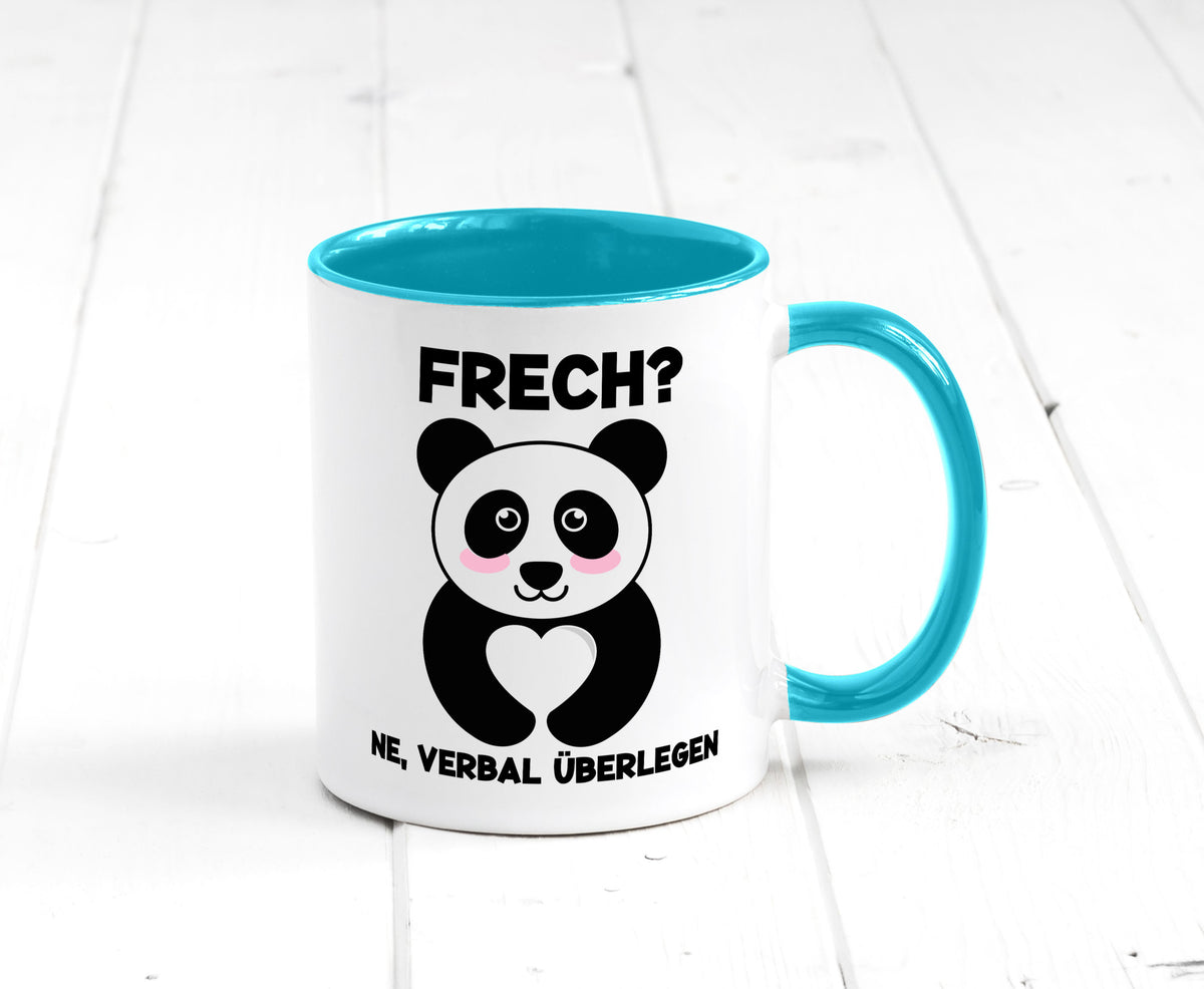 Frech | Verbal überlegen süßer Pandabär kecker Spruch lustiger Geschenk Humor Tasse