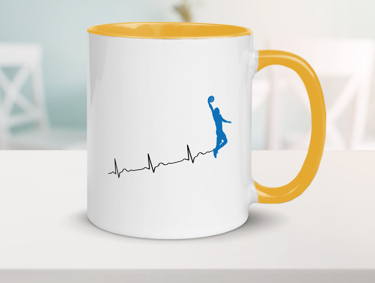 Herzschlag Basketball | Motiv Sport Ballsport Humor Geschenkidee Tasse