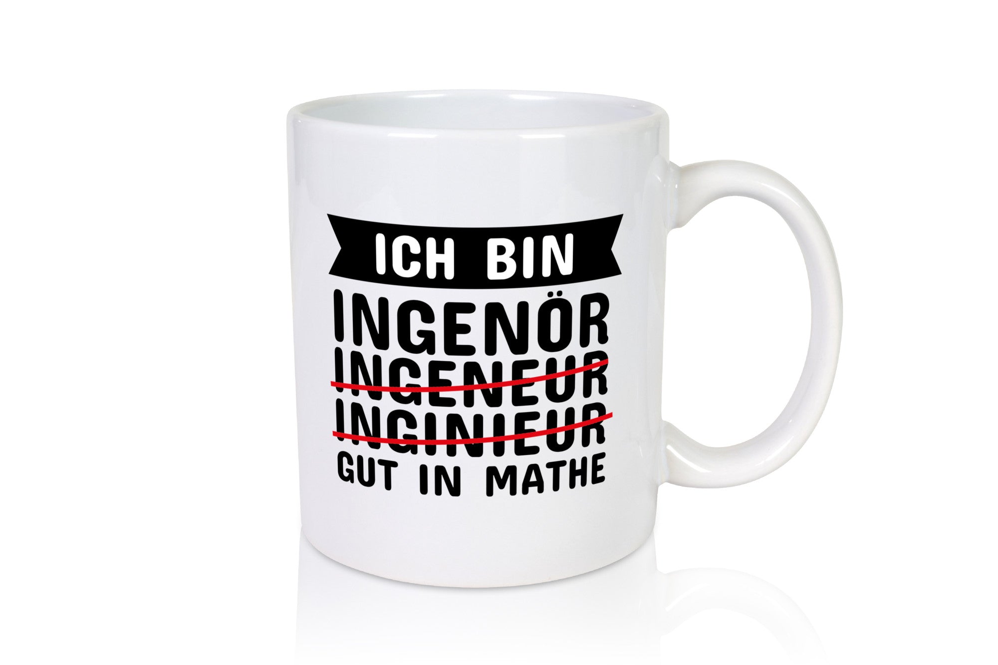 Ich bin gut in Mathe Ingenieur Geschenk Humor Geschenkidee lustiger Spruch Tasse