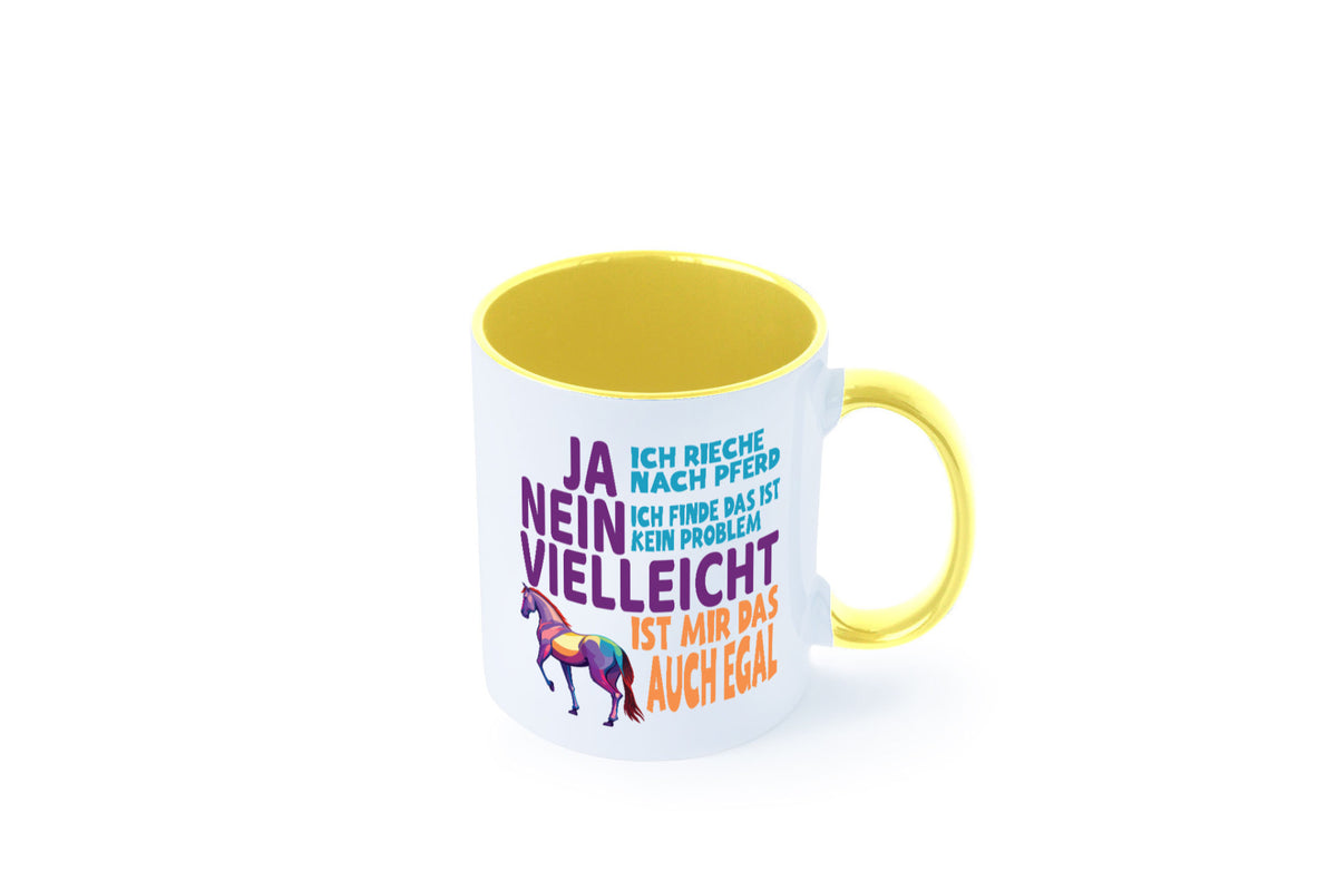 Ja ich Rieche nach Pferd | Reiten Pferdestall lustiger Spruch Geschenk Humor Tasse