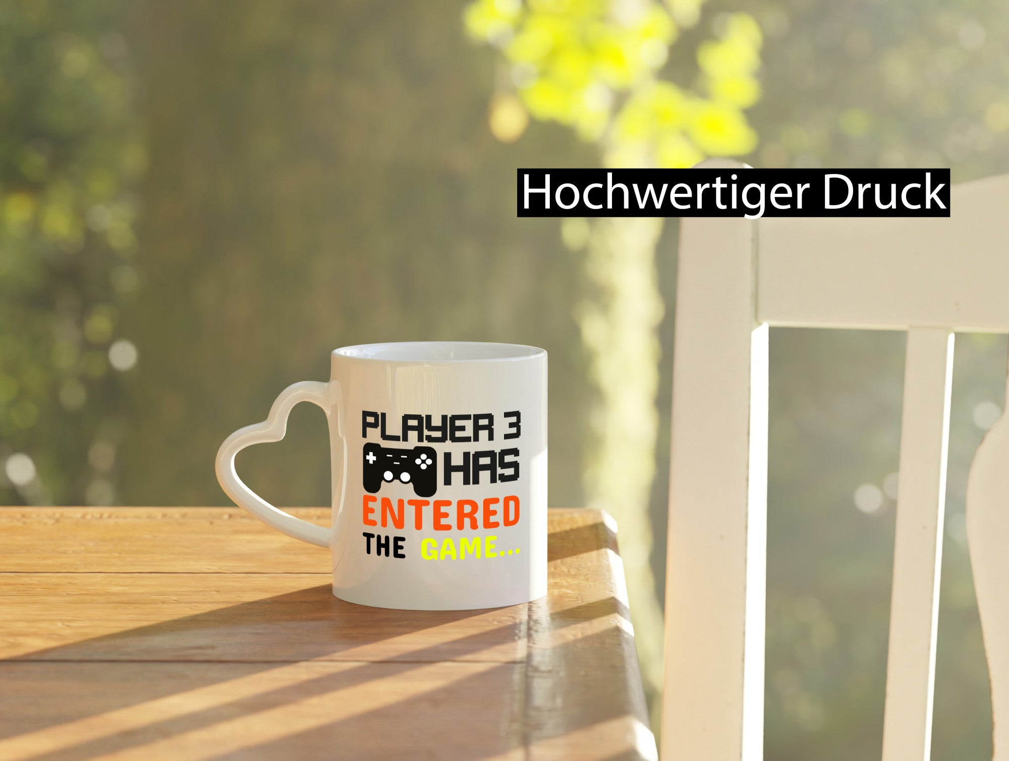 Player 3 | Schwangerschaft Tasse Nachwuchs Eltern Humor Geschenkidee