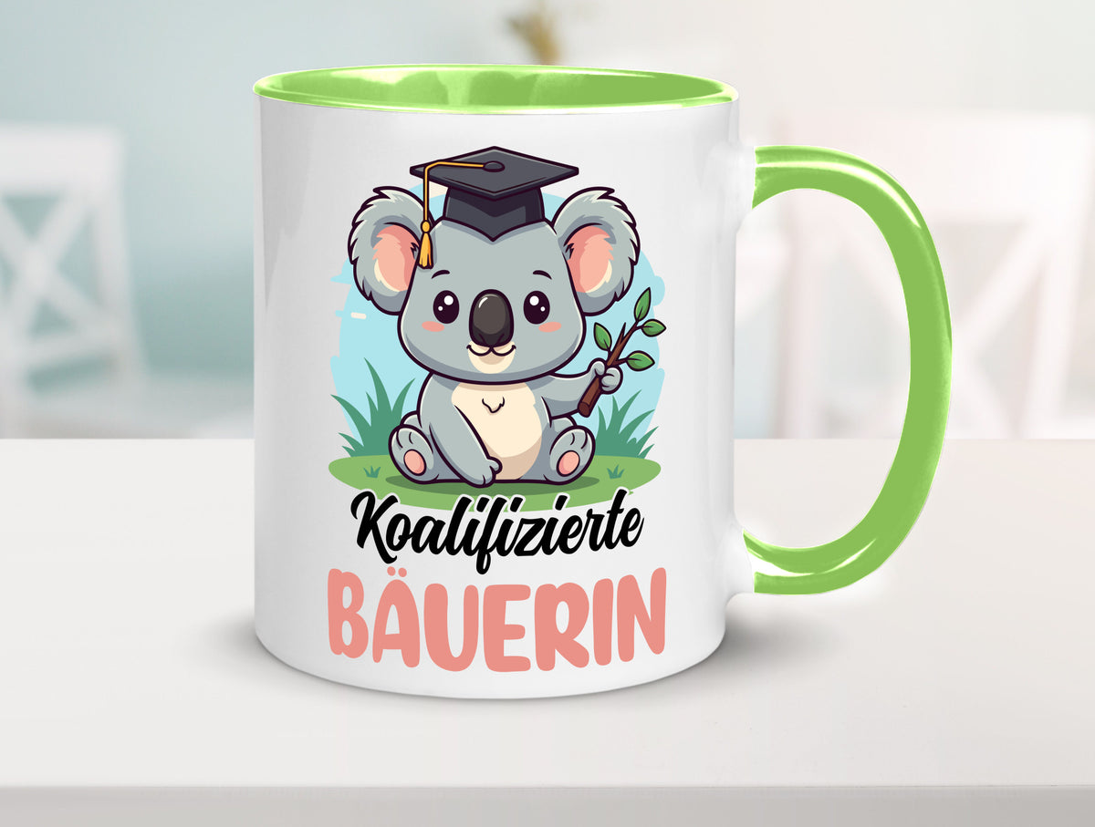 Koalifizierte Bäuerin | Bauernhof Landwirtschaft lustiger Spruch Geschenk Humor Tasse