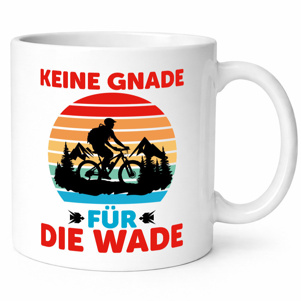 Keine Knade für die Wade | BMX Renrad Biker v2 lustig Humor Geschenkidee Tasse