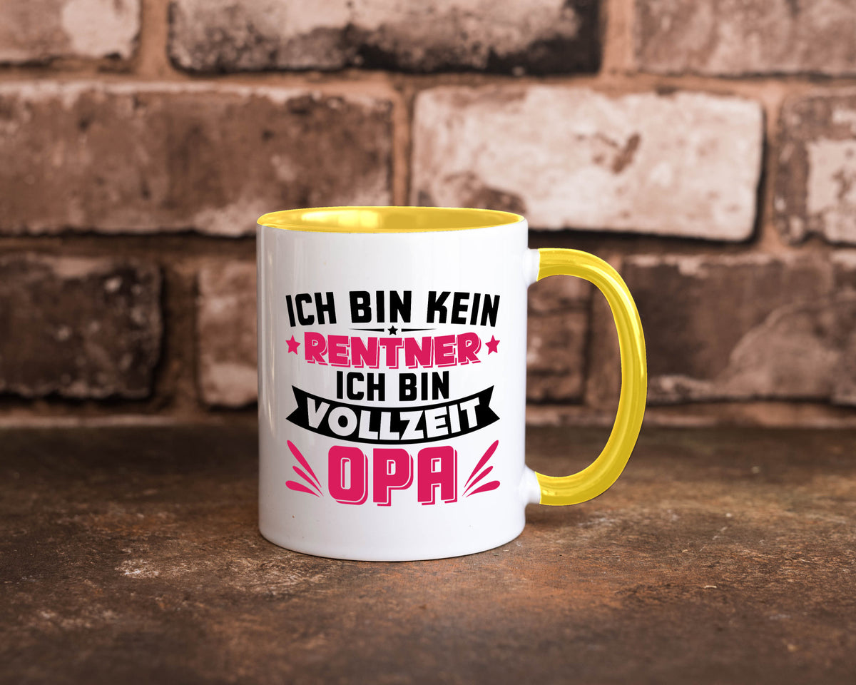 Ich bin vollzeit Opa | Rentner Ruhestand Großvater v2 Humor Familie Tasse
