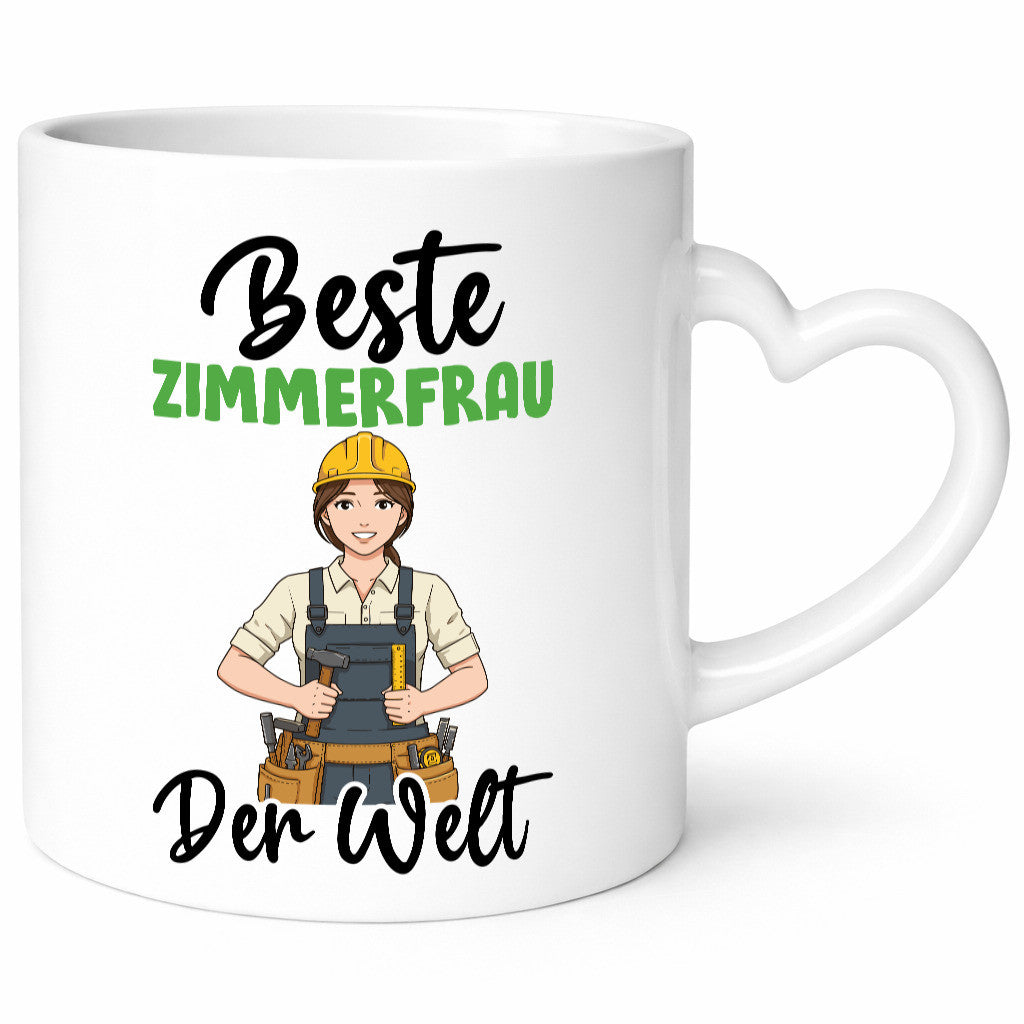Beste Zimmerfrau| Holzbau | Handwerkerin v2 Geschenk Humor Geschenkidee