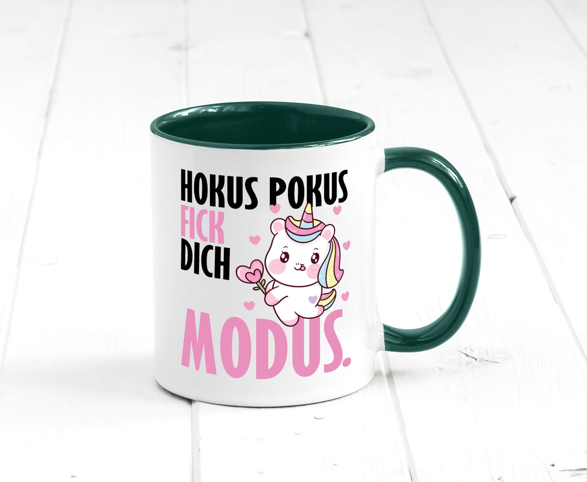 Hokus Pokus lustiger Spruch Geschenk Humor Geschenkidee Tasse