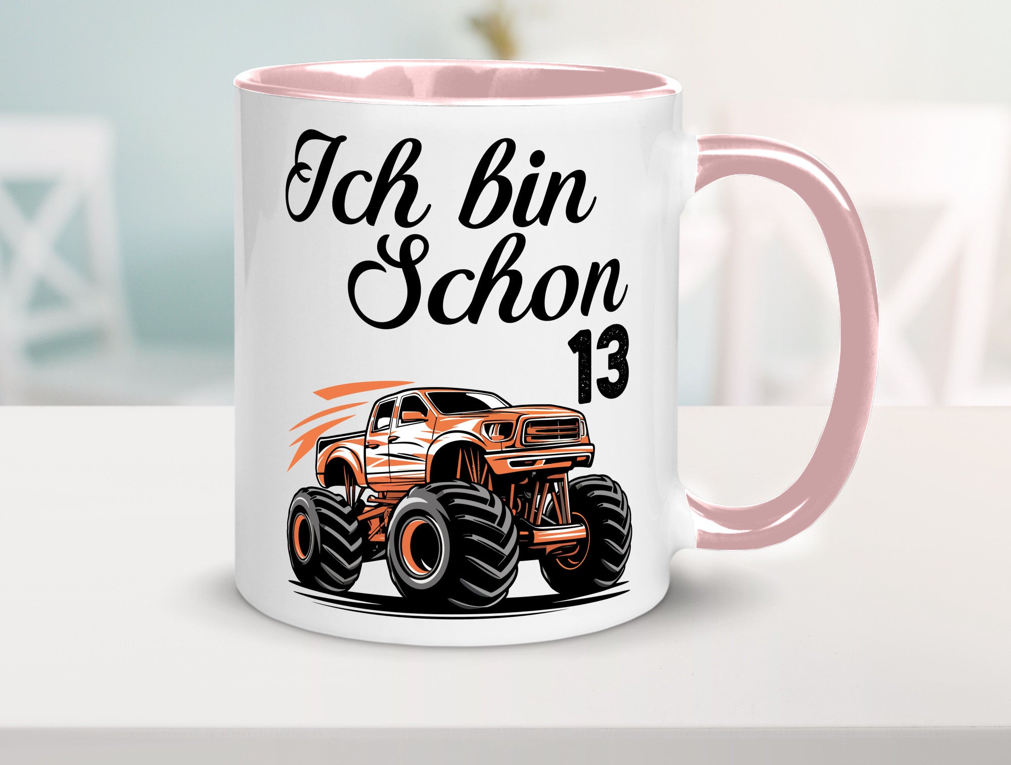 13. Geburtstag | Monster truck 13 Jahre Geschenkidee Humor Tasse