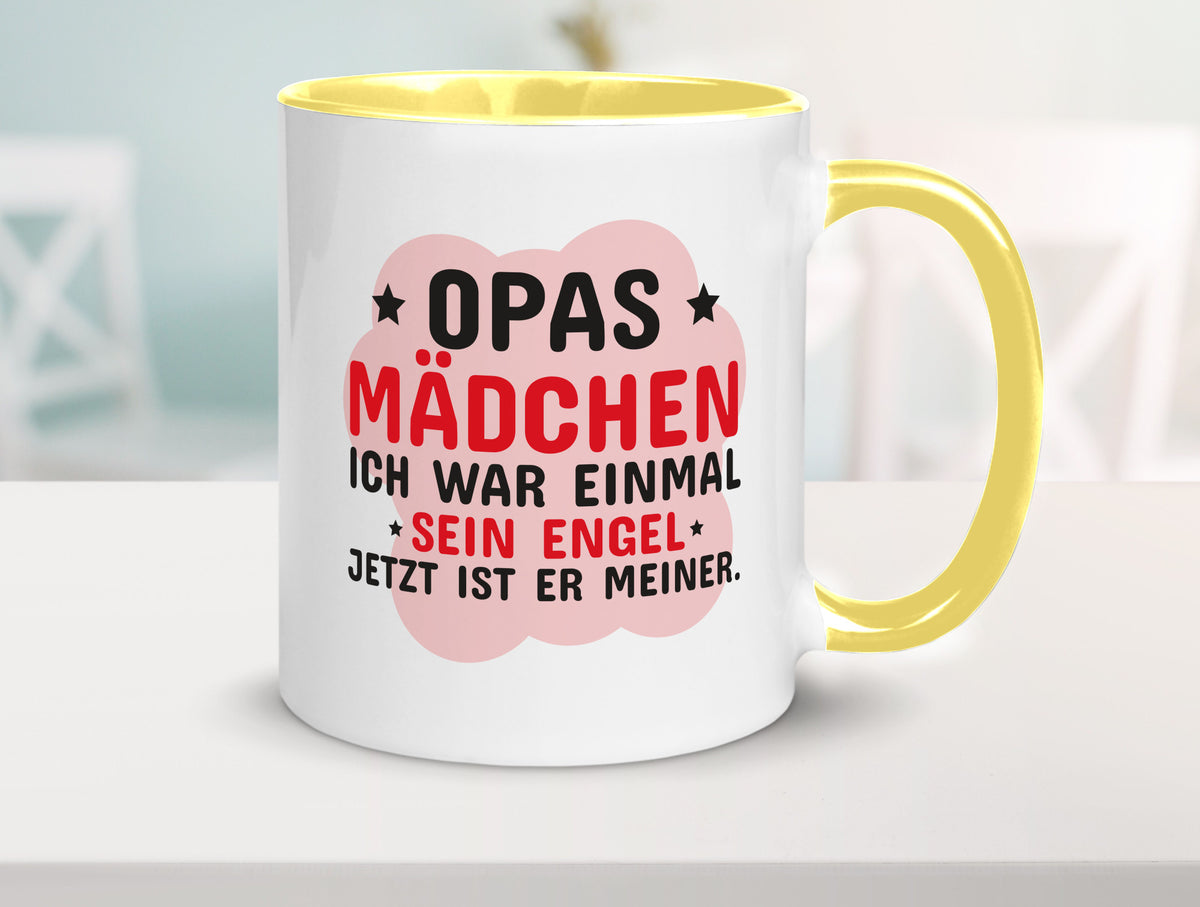 Opas Mädchen | Trauer Tasse Abschied Enkelin lustig Familie Geschenkidee