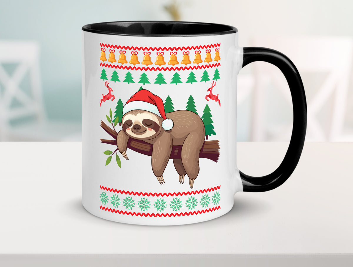 Ugly Christmas | Faultier Weihnachtsfaultier v2 lustig Tierliebhaber Humor Tasse
