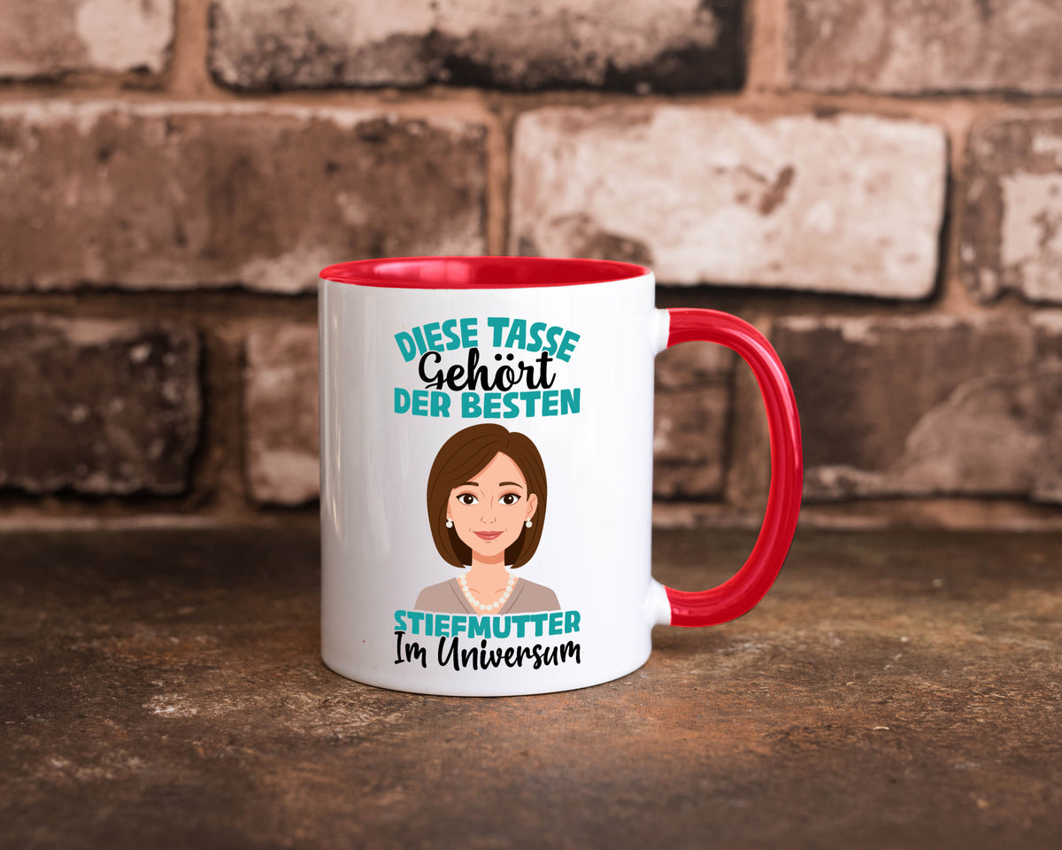 Im Universum: Stiefmutter | Stieftochter Beste Geschenk Familie Geschenkidee Tasse