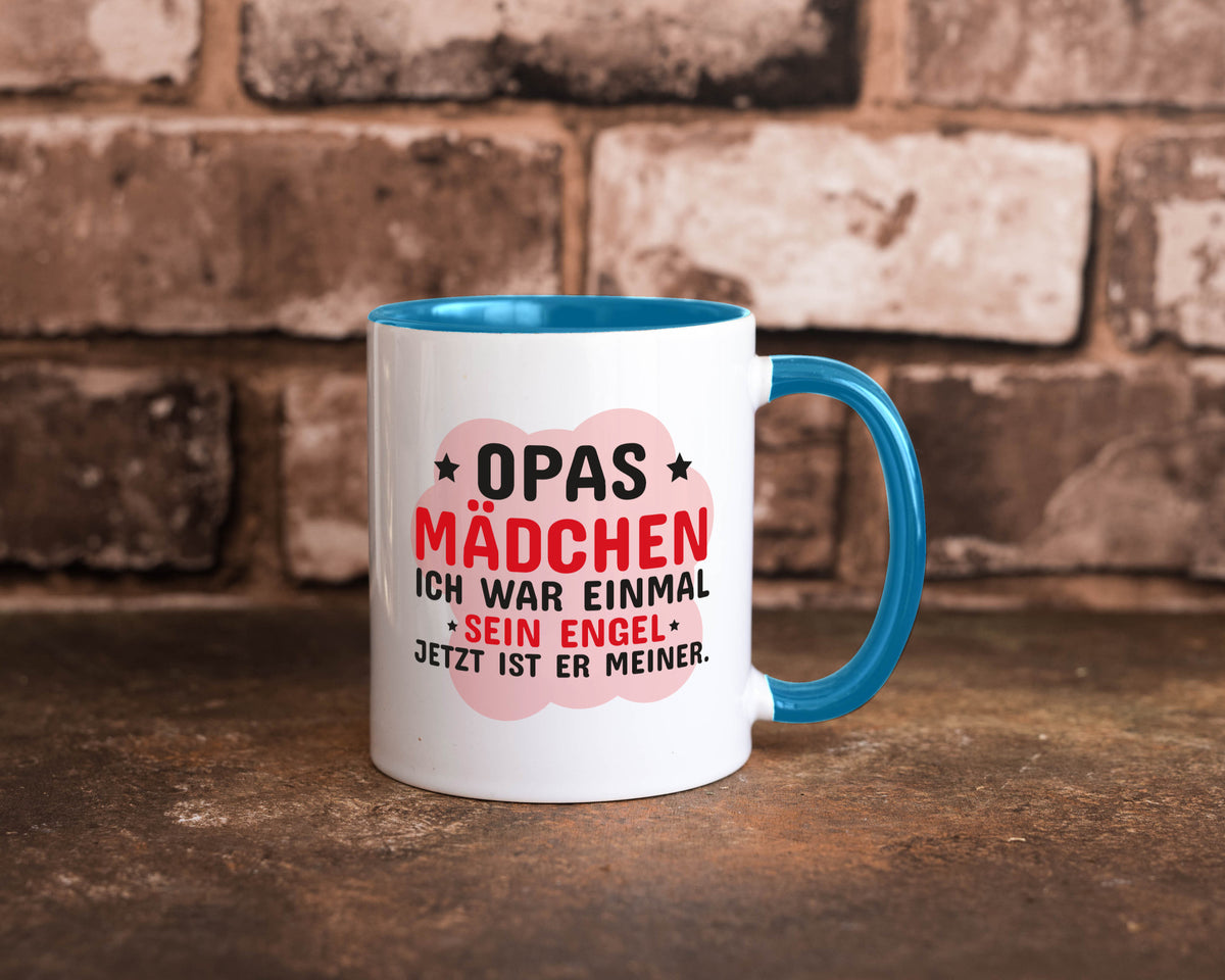 Opas Mädchen | Trauer Tasse Abschied Enkelin lustig Familie Geschenkidee