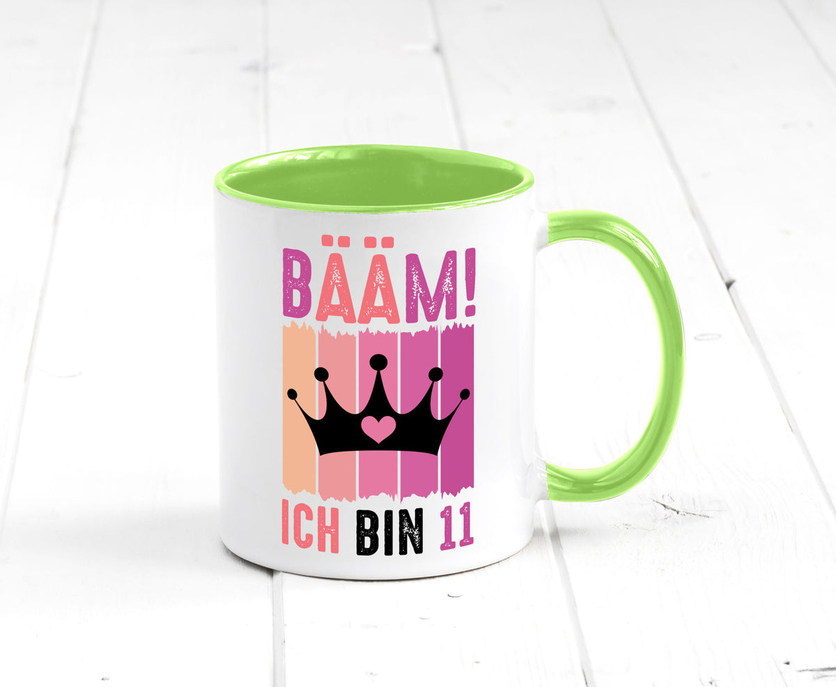 11. Geburtstag | 11 Jahre Bääm ich bin Krone Humor Geschenkidee Tasse