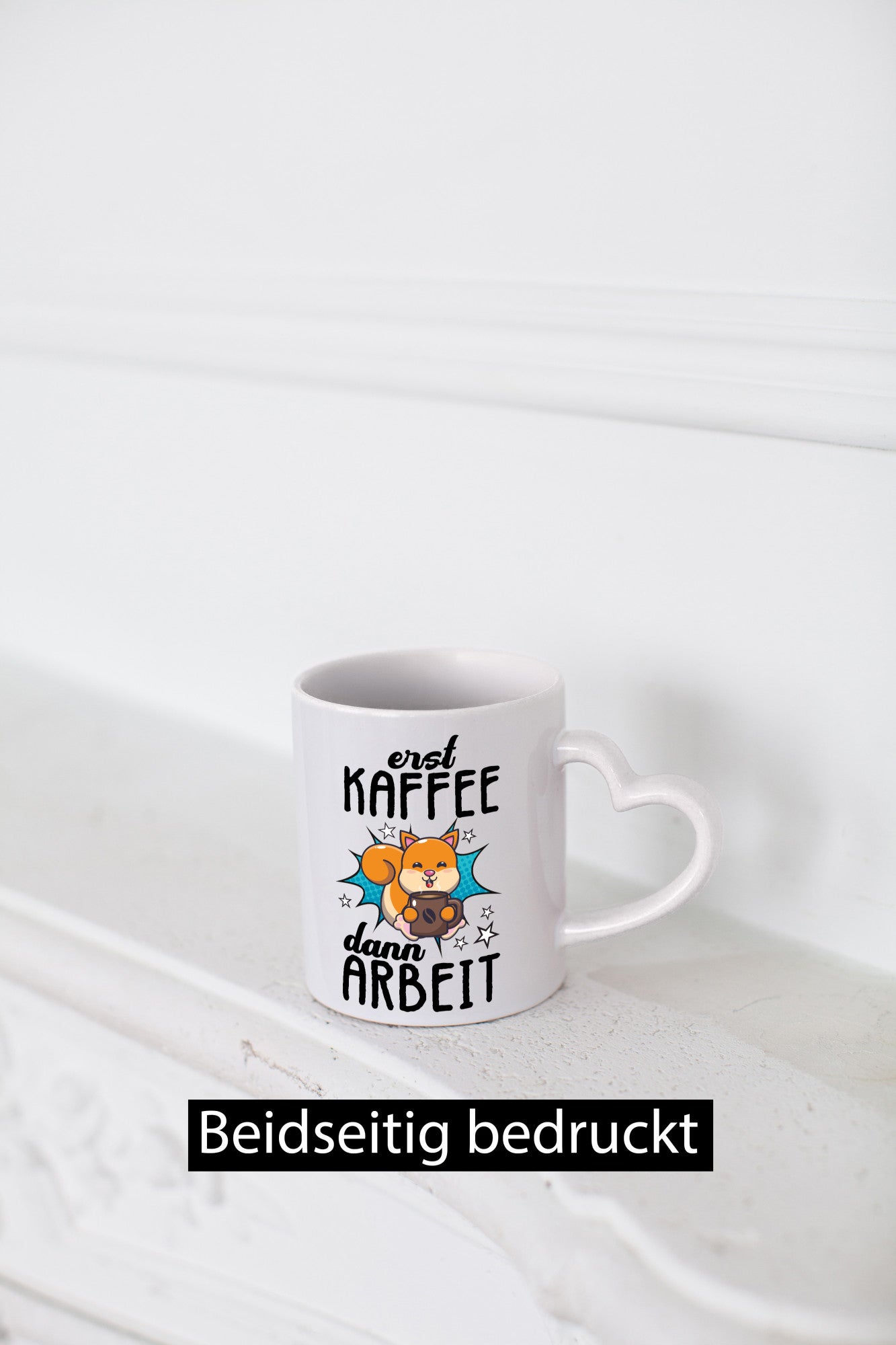 Erst Kaffee dann Arbeit lustiger Spruch Geschenk Kollegen Büro Tasse
