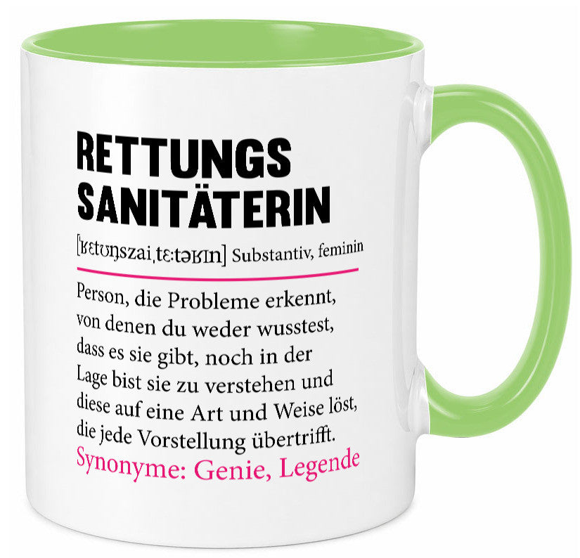 Rettungssanitäterin | Beruf Sanitäter Spruch v2 Humor Arbeit Kollegen Büro