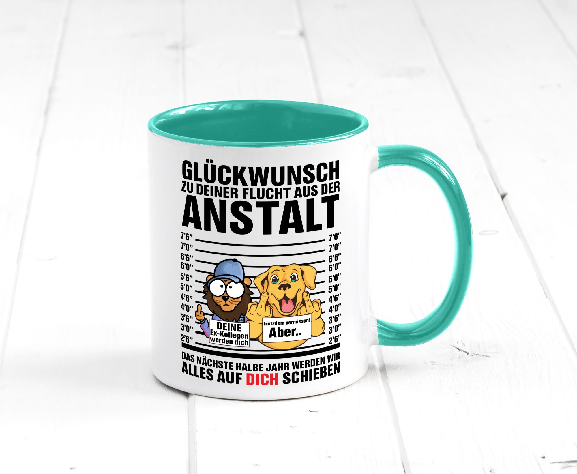 Glückwunsch zu deiner Flucht | Abschiedgeschenk v3 Geschenk Humor Geschenkidee