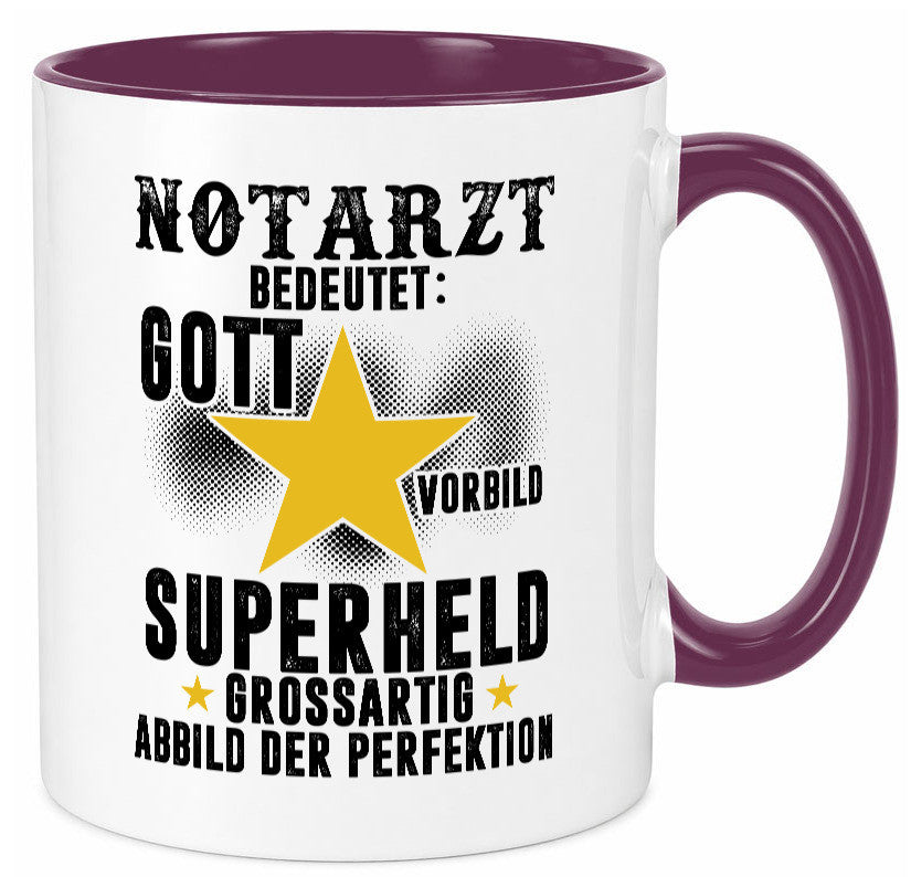 Bedeutung von Notarzt | Arzt Geschenkidee Humor Tasse