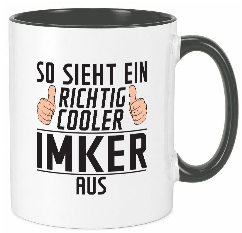 Richtig Cooler Imker | Imkerei Geschenkidee Humor Tasse