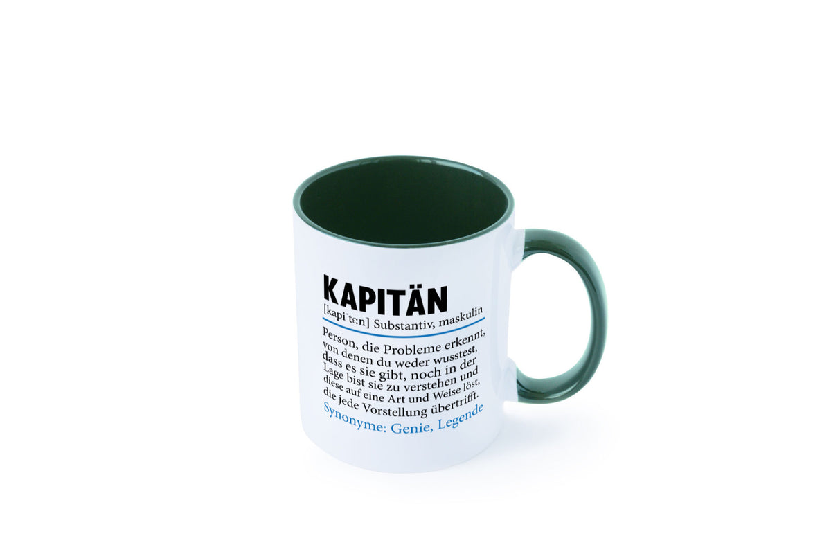 Kapitän | Spruch lustig Schiffskapitän Schiff Geschenk Humor Geschenkidee Tasse