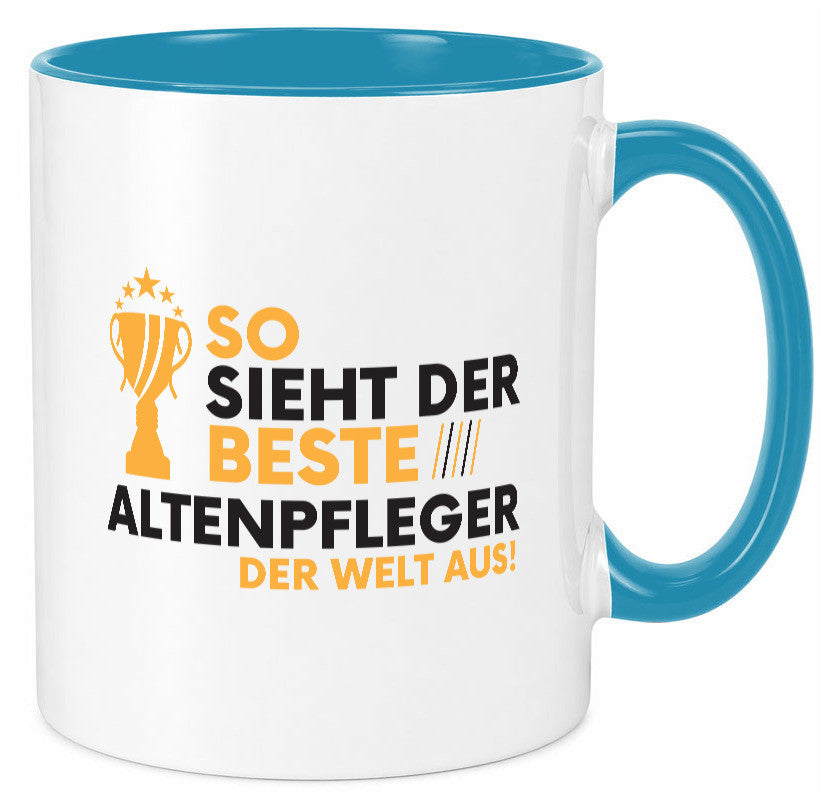 Der Weltbeste Altenpfleger | Pflegepersonal Altenheim lustig Humor Geschenkidee Tasse
