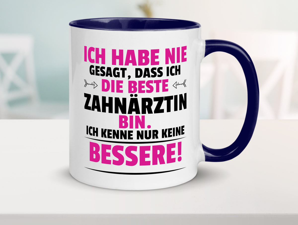 Die Beste Zahnärztin | Zahnmedizin Beruf lustig Arbeit Kollegen Büro Geschenk Tasse