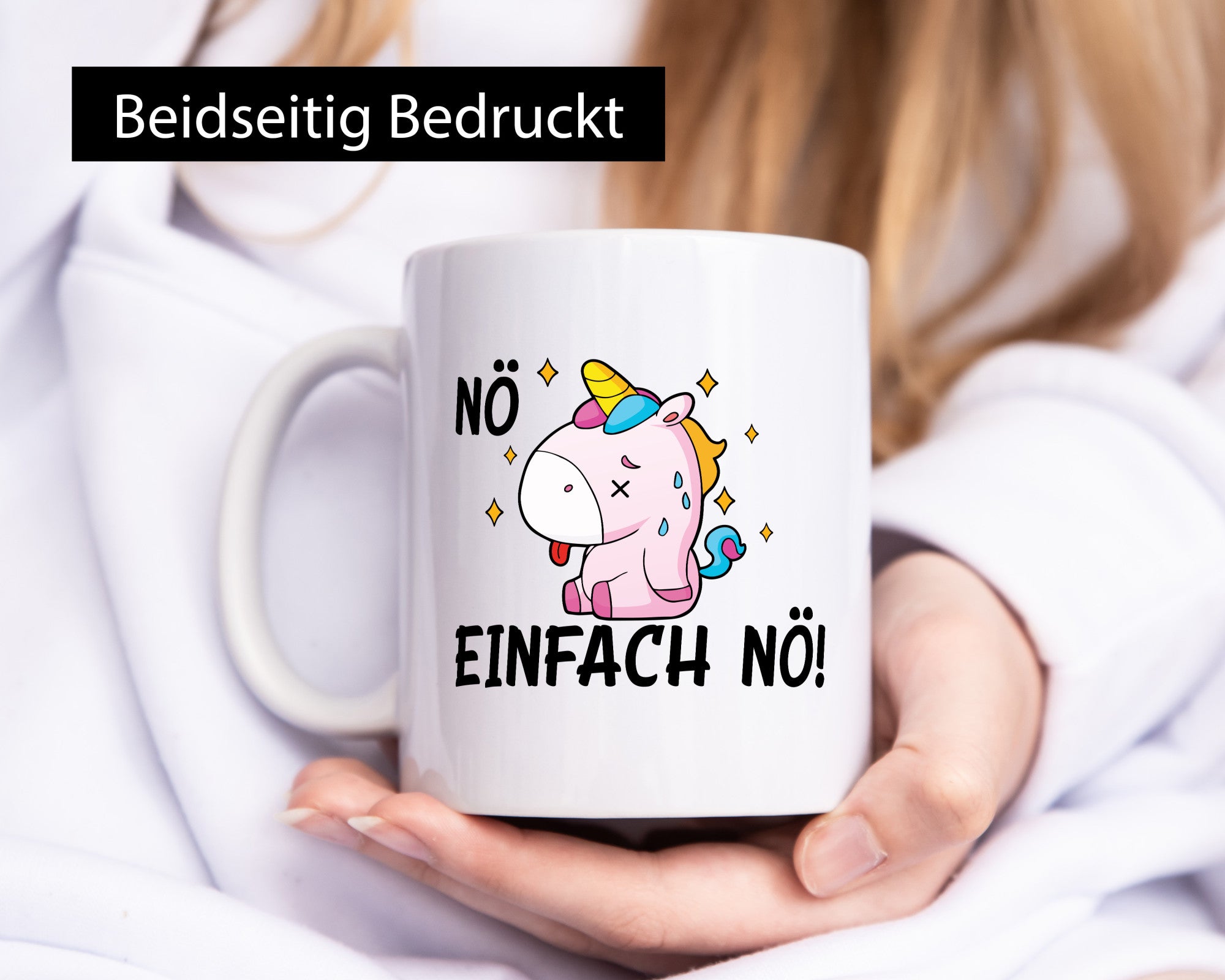 Nö einfach nö! | Einhorn Stures Humor Geschenkidee Tasse