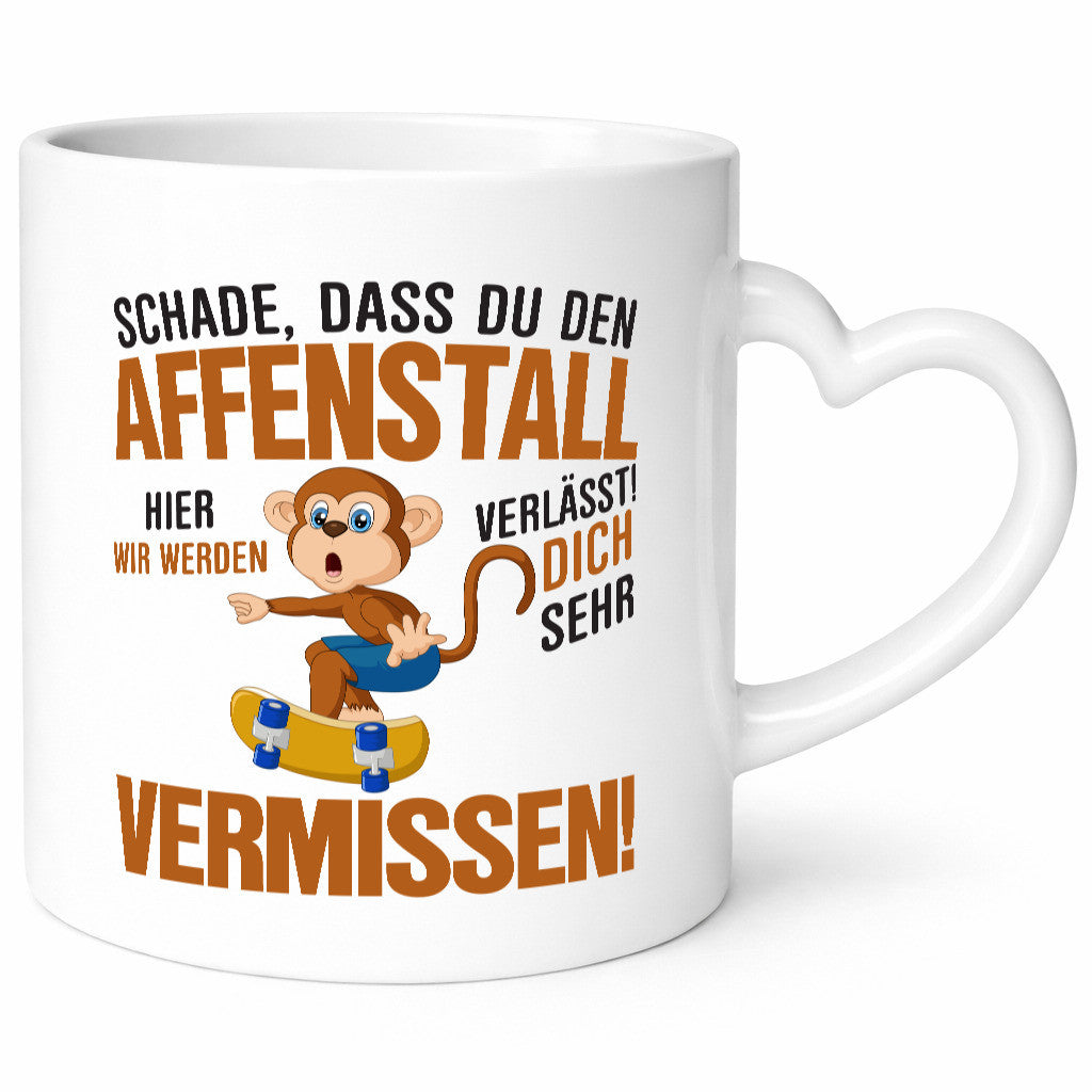 Glückwunsch zur Flucht | Affenstall Arbeitskollegen Affe Geschenk Arbeit