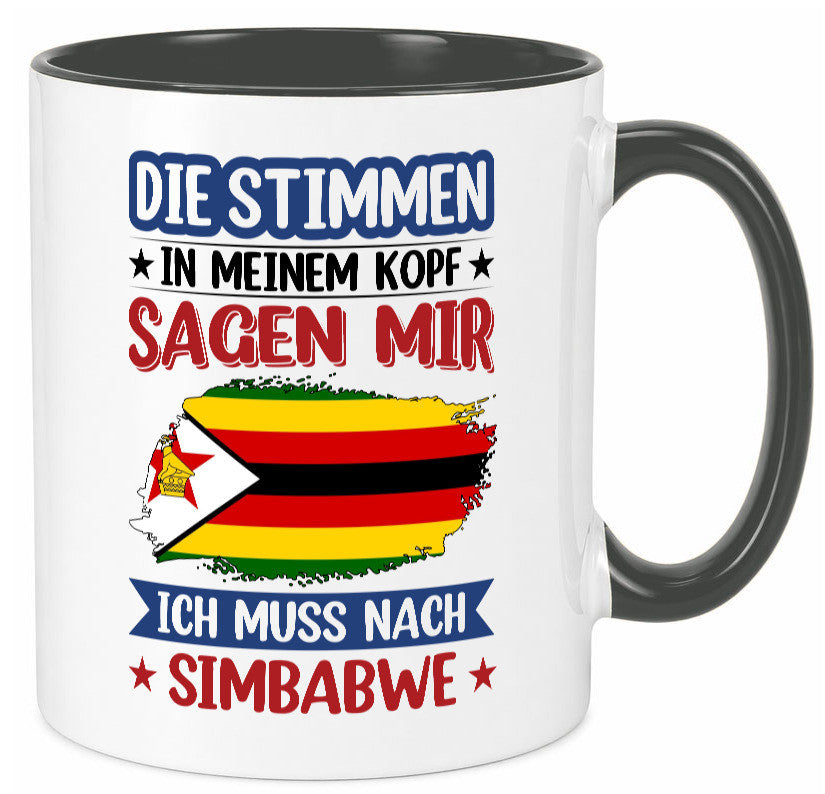 Simbabwe | Urlaub Stimmen in meinem Kopf Traumland v2 Geschenk Humor