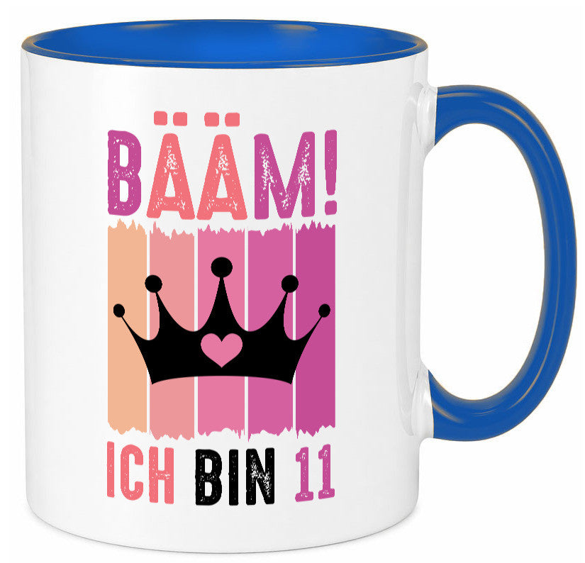 11. Geburtstag | 11 Jahre Bääm ich bin Krone Humor Geschenkidee Tasse
