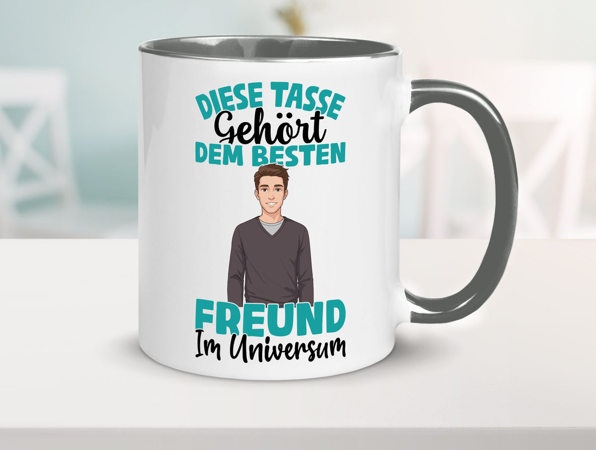Im Universum: Freund | Beziehung Partner Liebe Geschenk Humor Geschenkidee Tasse