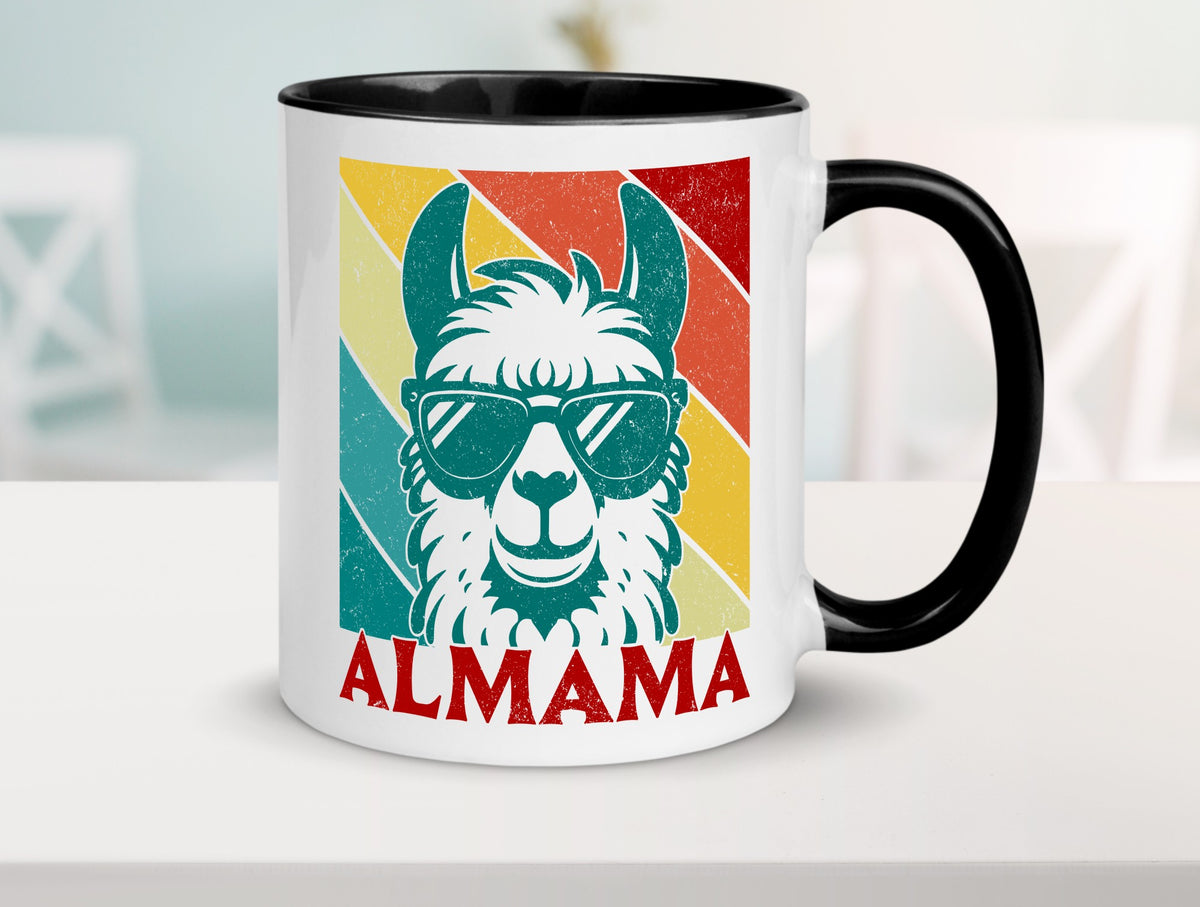 Almama | Lama Mutter Muttertag lustig Familie Geschenkidee Geschenk Tasse