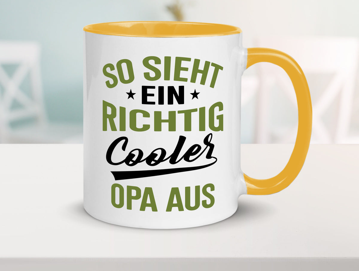 So sieht ein richtig Cooler Opa aus | Großvater Geschenkidee Familie Humor Tasse