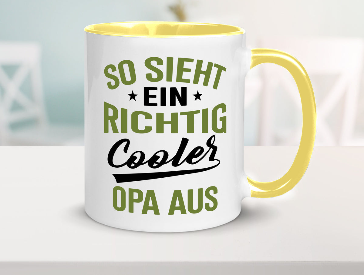 So sieht ein richtig Cooler Opa aus | Großvater Geschenkidee Familie Humor Tasse