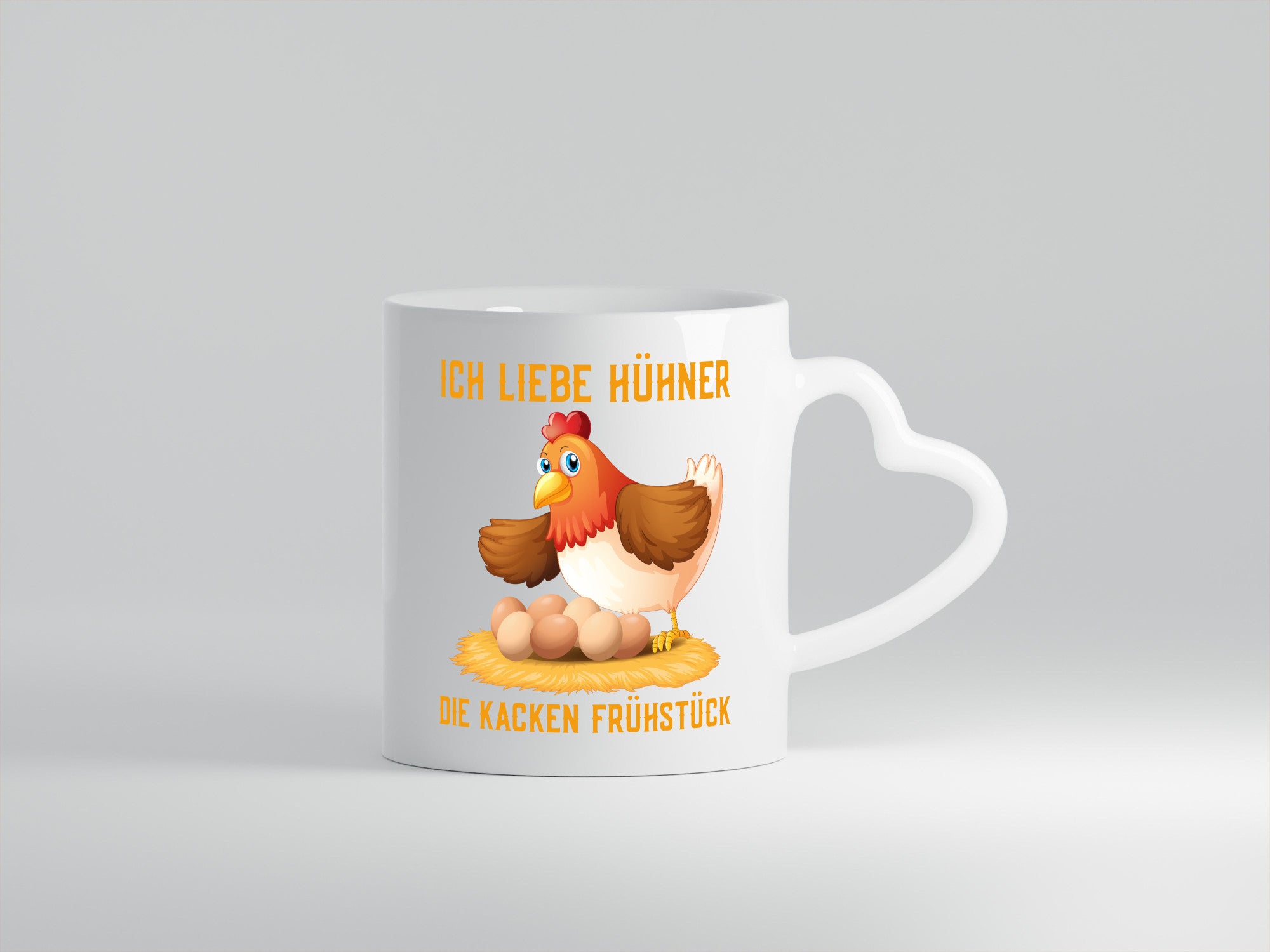 Ich liebe Hühner | Eier Frühstück Huhn Comic Witz Geschenk Humor Geschenkidee