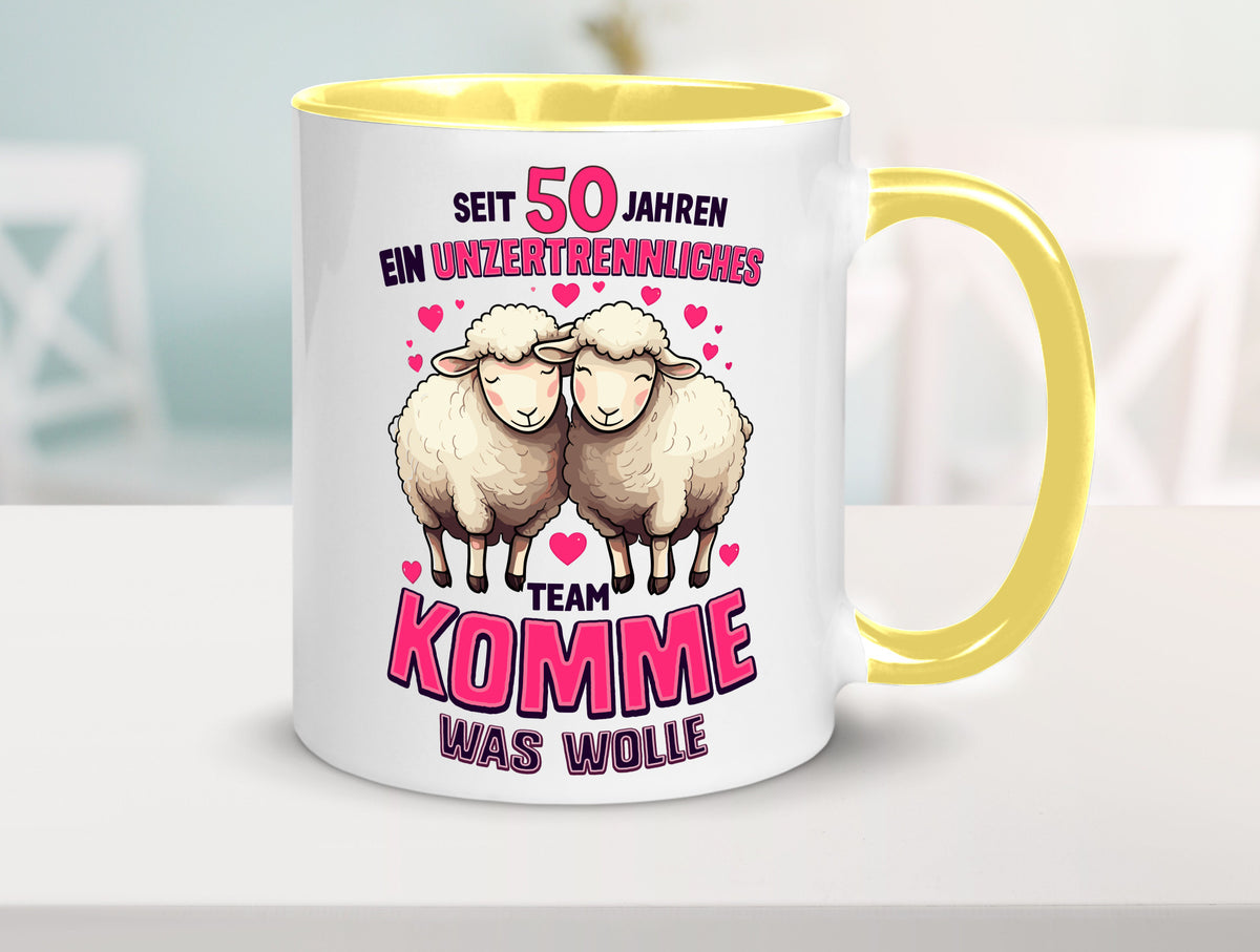 50 Jahre Verheiratet | ein Team Ehepaar Geschenk Humor Geschenkidee lustiger Tasse