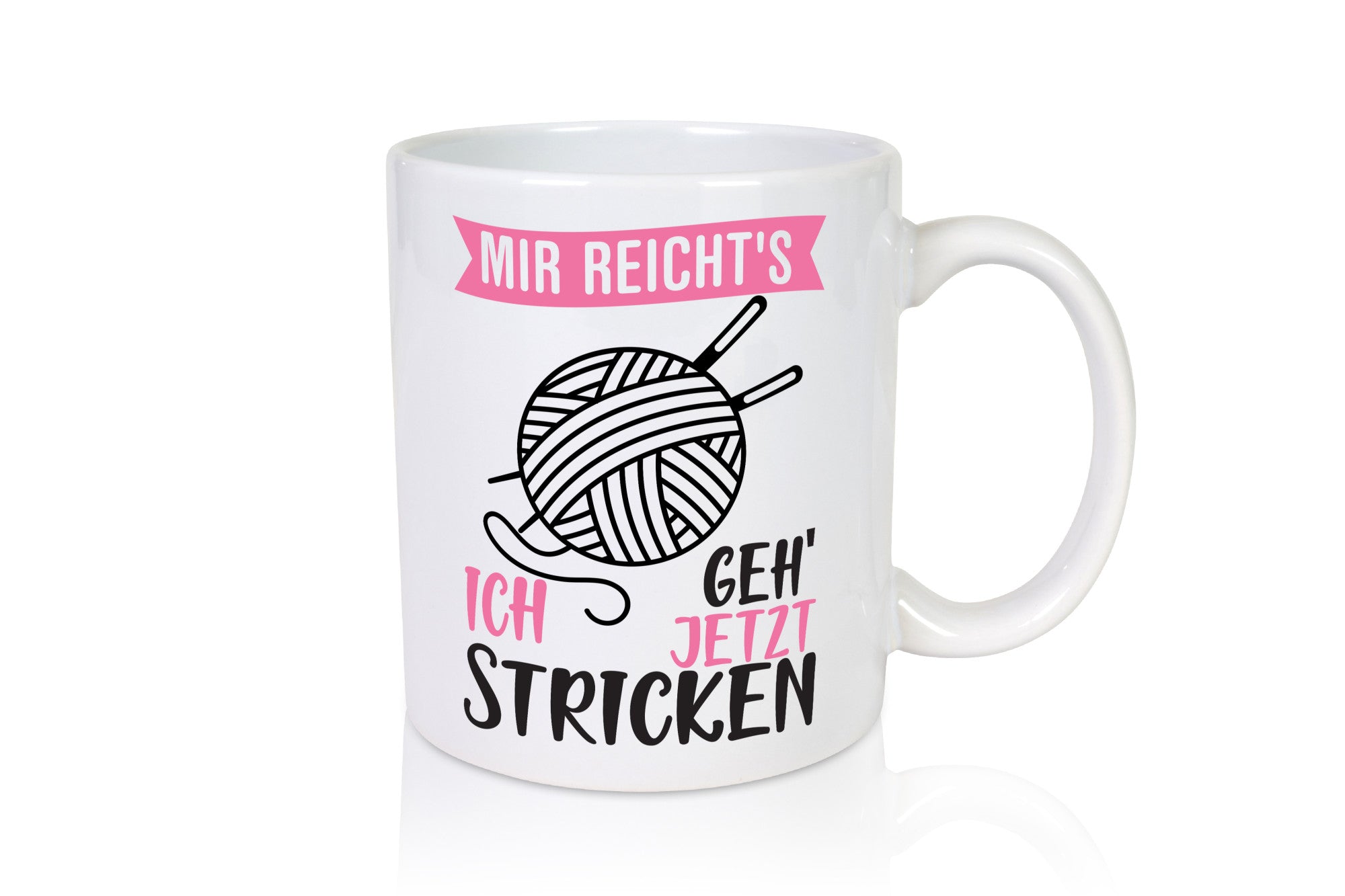 Ich geh` jetzt stricken | Strickzubehör Freundin lustiger Spruch Geschenk Humor