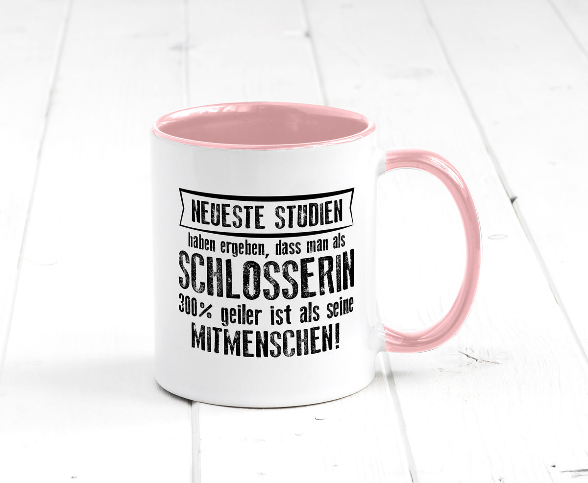 Neuste Studien: Schlosserin | Schlosserei Geschenkidee Humor Tasse