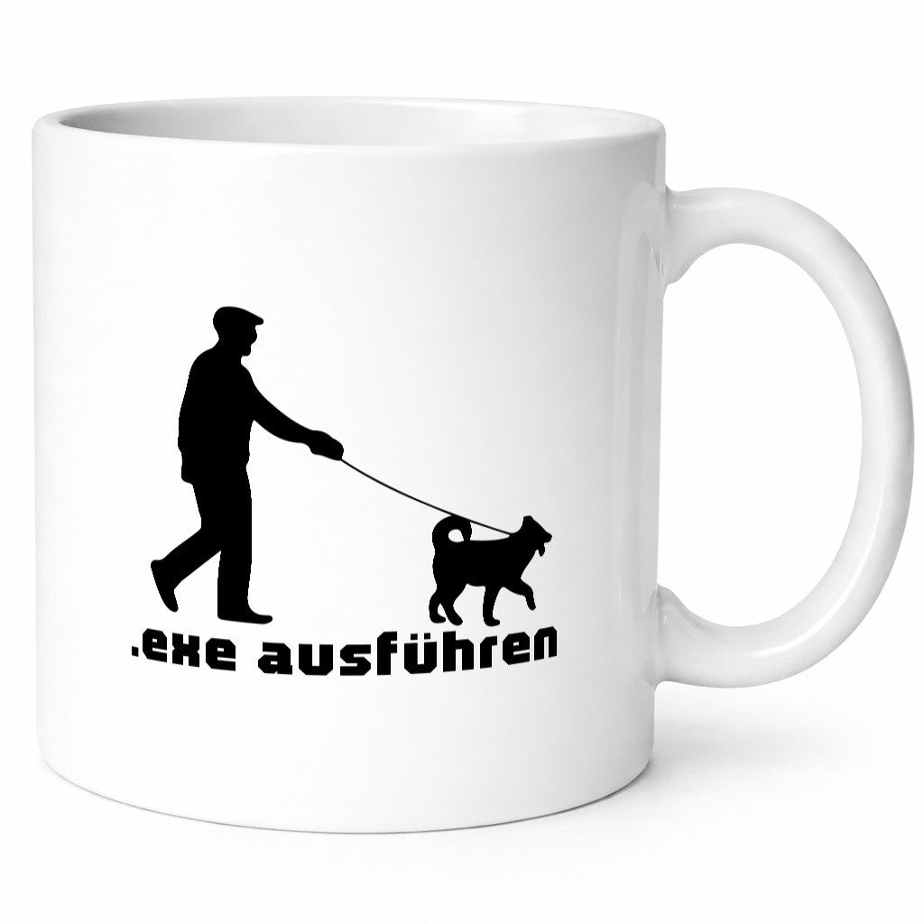 Exe ausführen | Echse Programmierer Informatiker Nerd Humor Geschenkidee Tasse