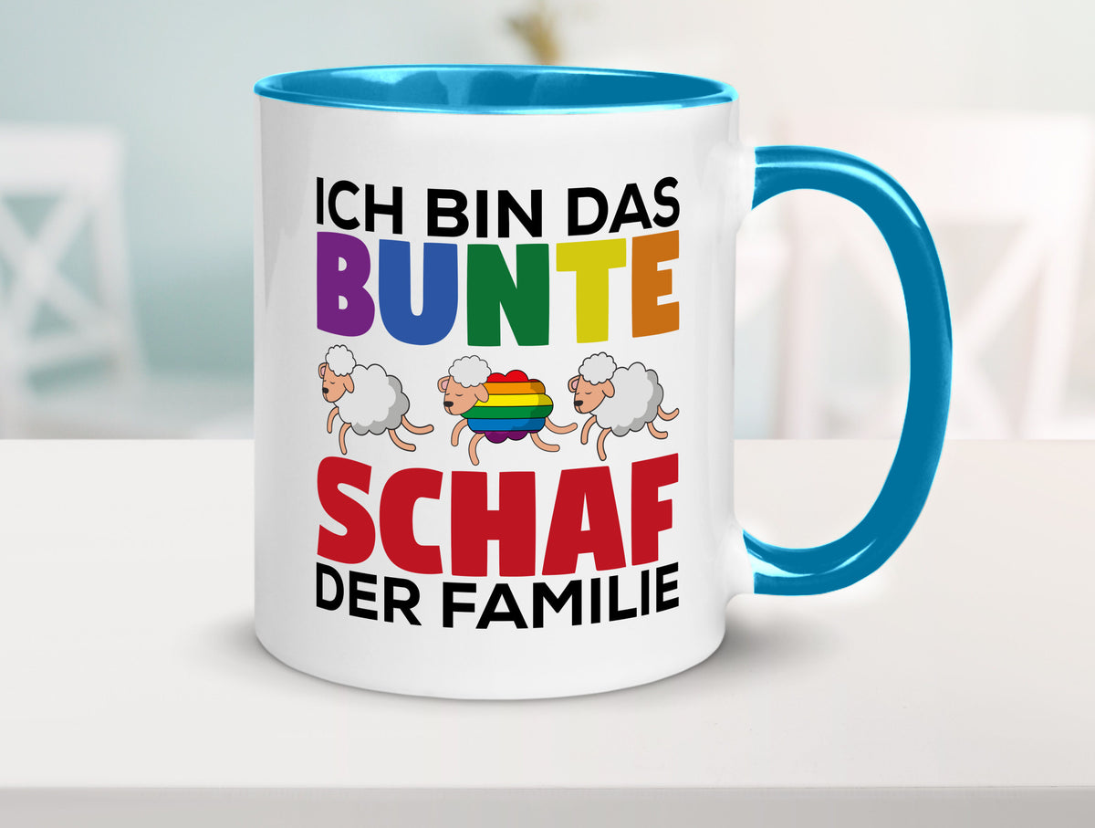 LGBTQ+ Tasse | Buntes Schaf Regenbogen Humor Geschenkidee